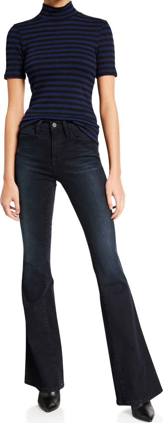 FRAME DENIM High-Rise Flare-Leg Jeans