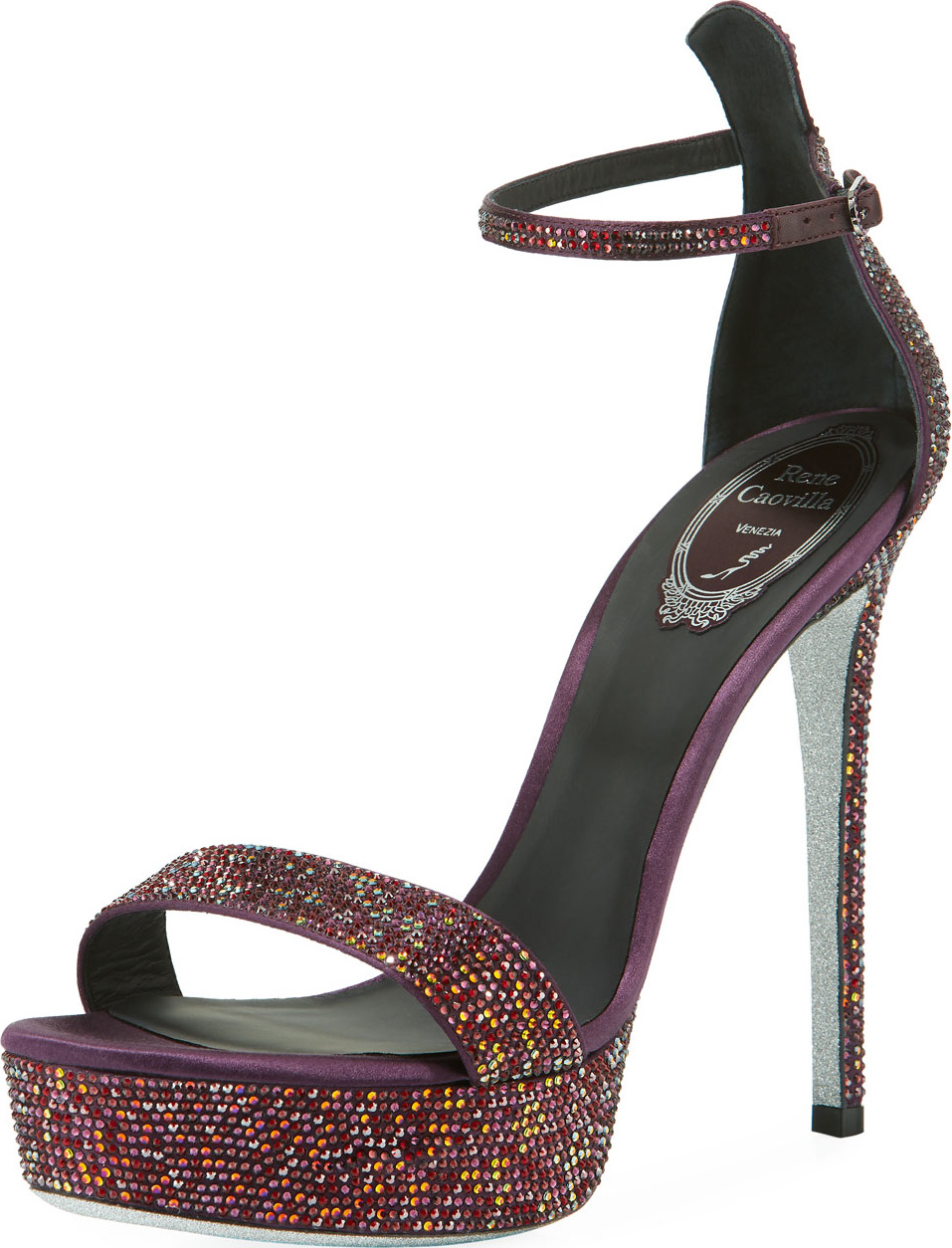 Rene Caovilla Strass Platform 130mm Sandal