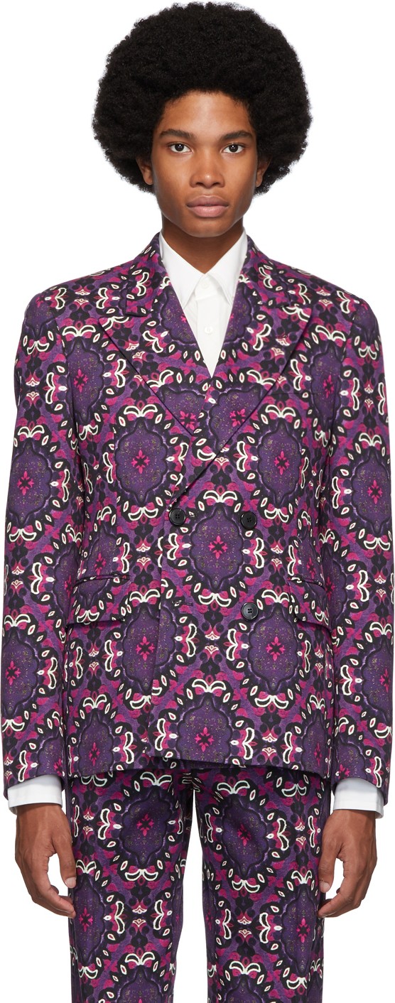 Dries Van Noten Purple Berendt Blazer