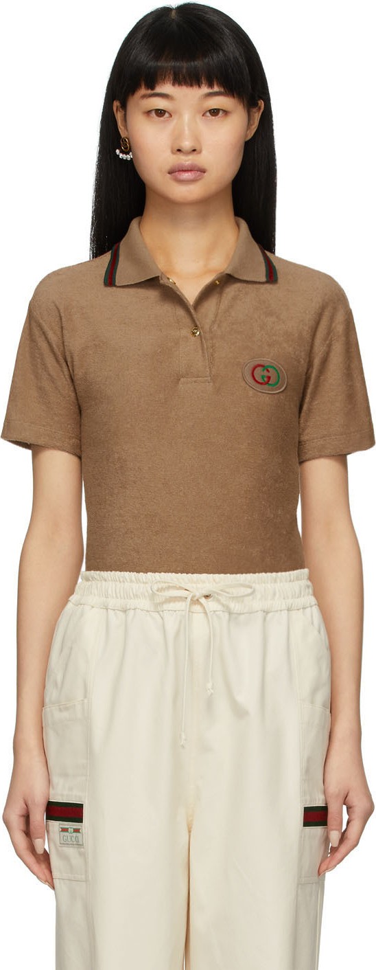 Gucci Beige Terrycloth Polo