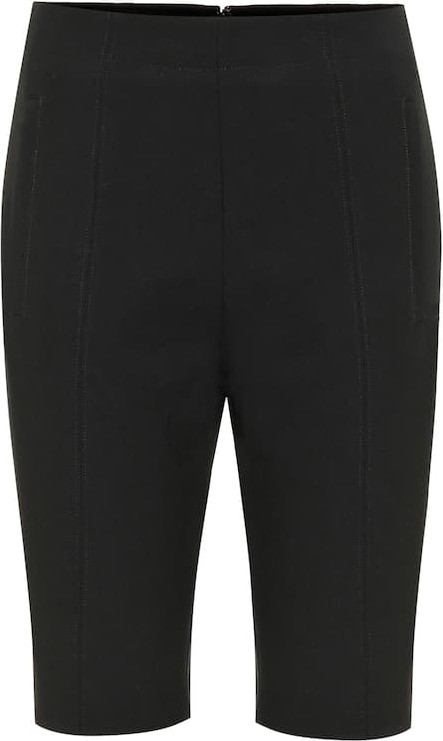 Tibi Anson stretch-crêpe shorts