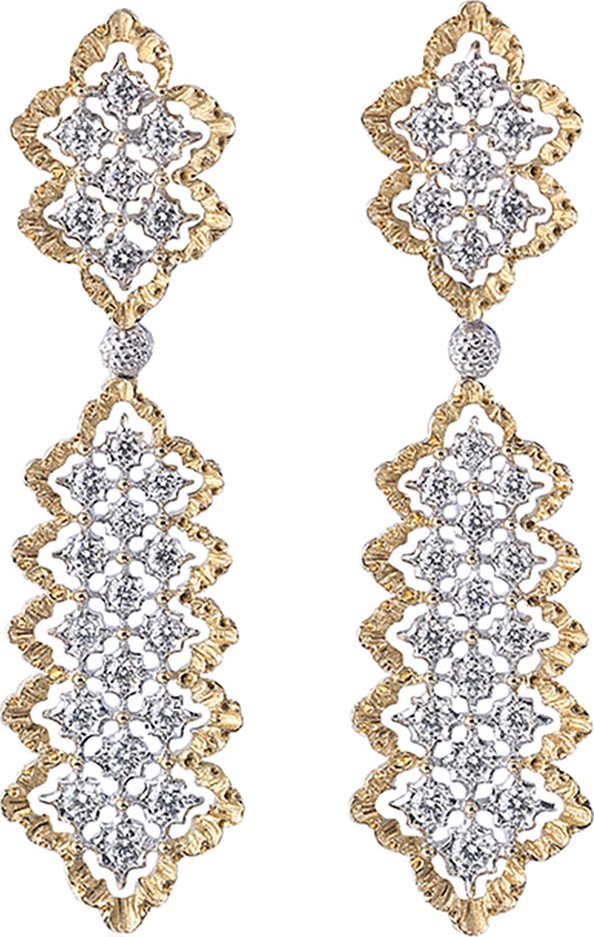 Buccellati Rombi Diamond Drop Earrings