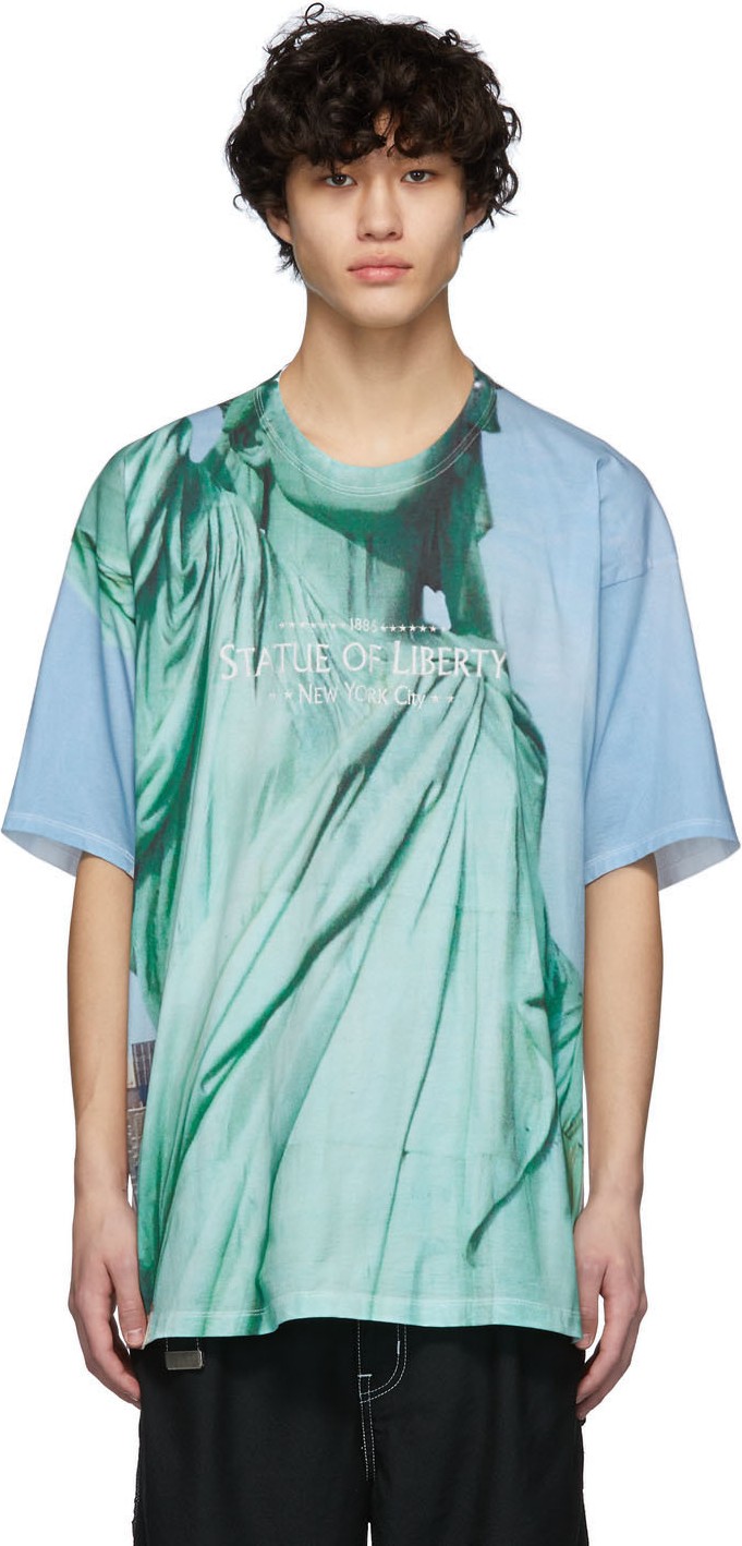 Doublet White Faceout Tourist T-shirt