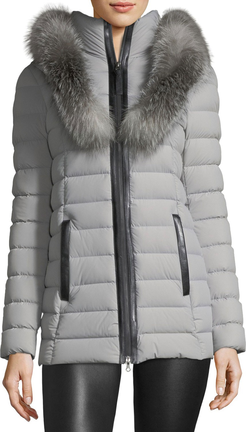 Mackage Kadalina Puffer Jacket with Fox Fur