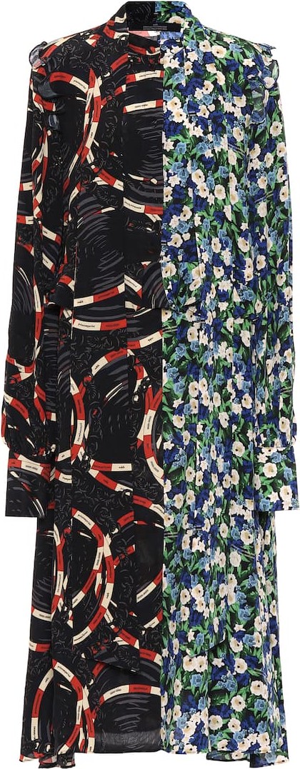 Rokh Printed silk dress
