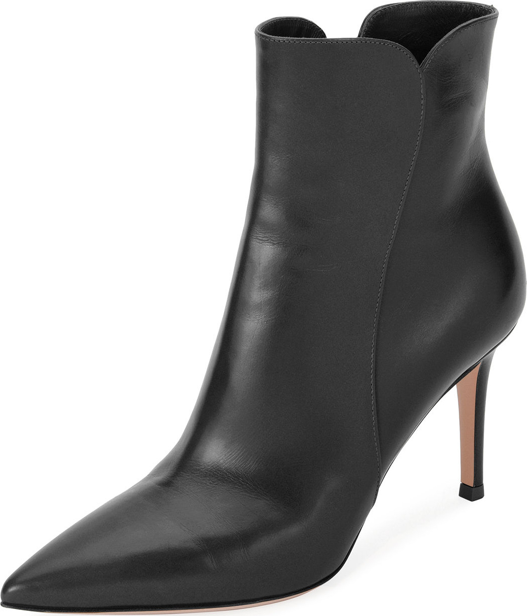 Gianvito Rossi 85mm Calf Leather Bootie