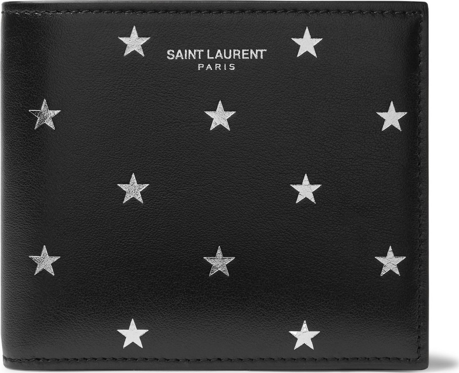 Saint Laurent Printed Leather Billfold Wallet