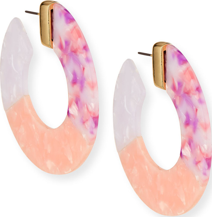 BAUBLEBAR Dessa Resin Hoop Earrings
