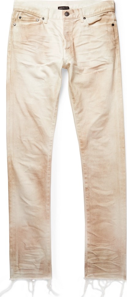 John Elliott The Cast 2 Skinny-Fit Distressed Stretch-Denim Jeans