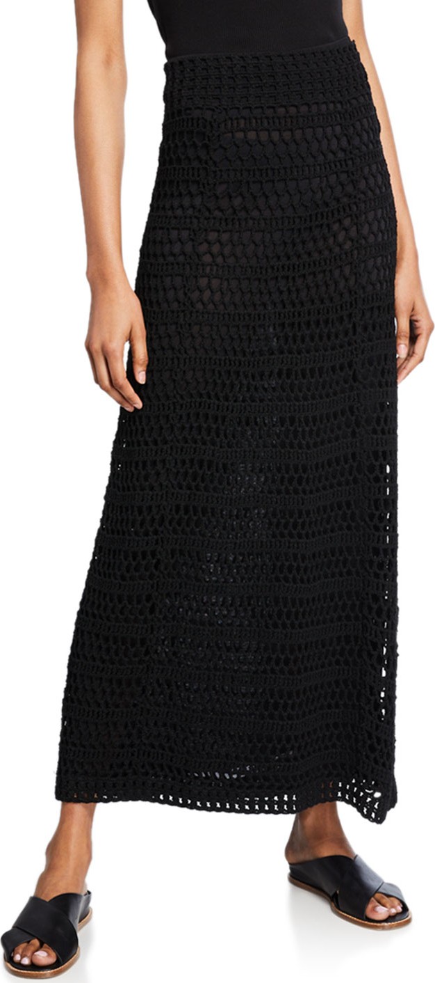 Theory Crochet Maxi Skirt
