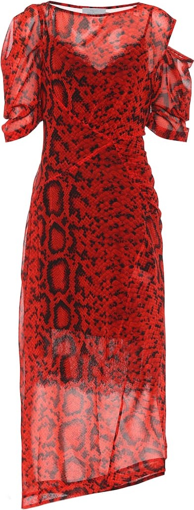 Preen Franny georgette midi dress