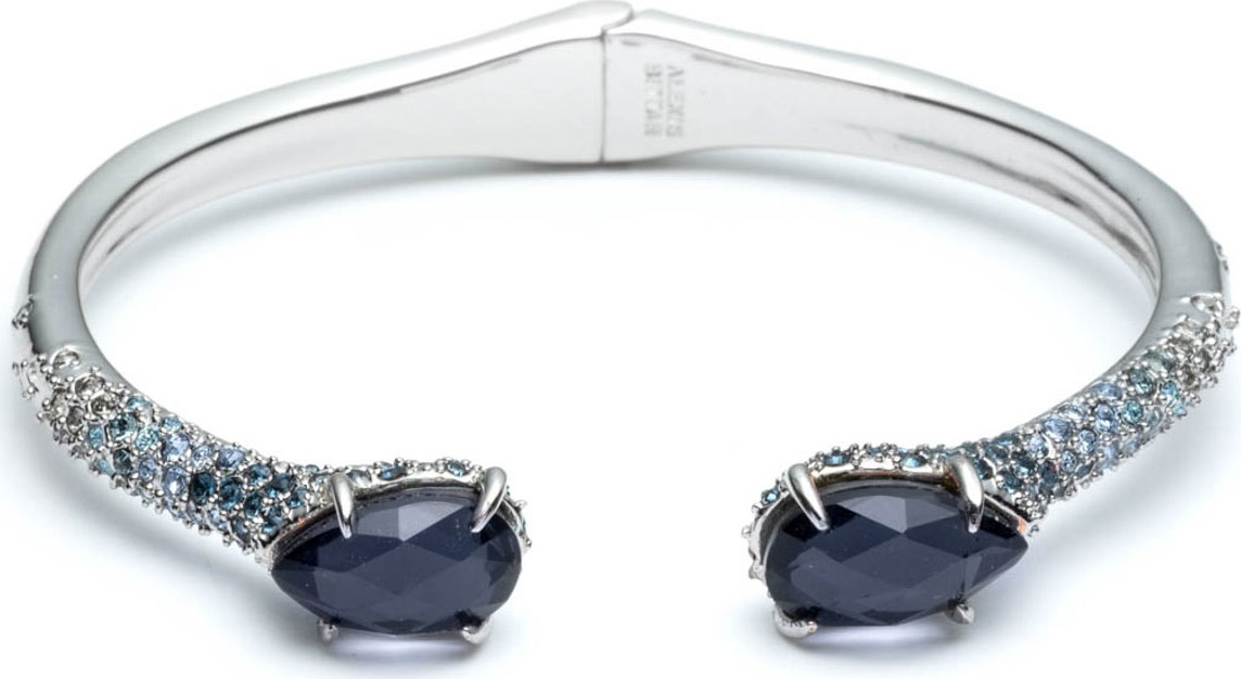 Alexis Bittar Crystal Encrusted Ombre Hinge Bracelet