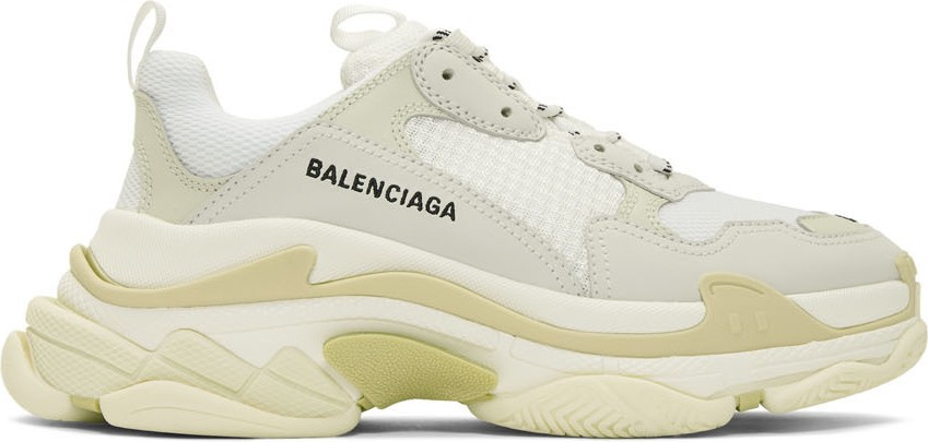 Balenciaga White Triple S Sneakers