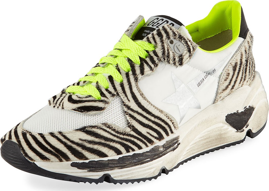 Golden Goose Deluxe Brand Zebra-Print Running Sneakers