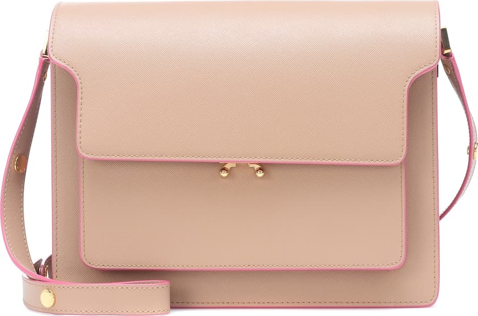 Marni Trunk leather shoulder bag