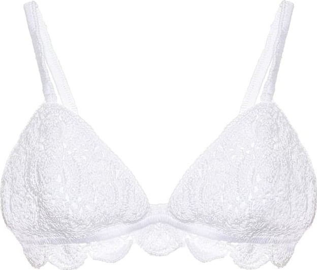 Anna Kosturova Filigree cotton crochet bikini top