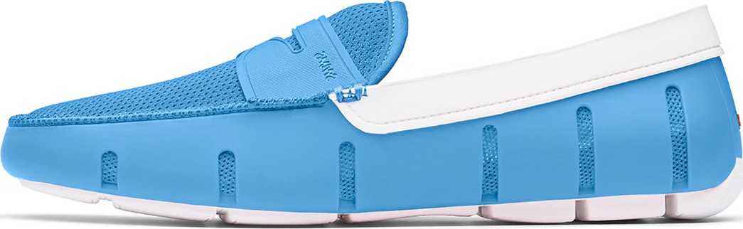 Swims Men's Rubber Penny Loafer Water Shoes, Norse Blue/White