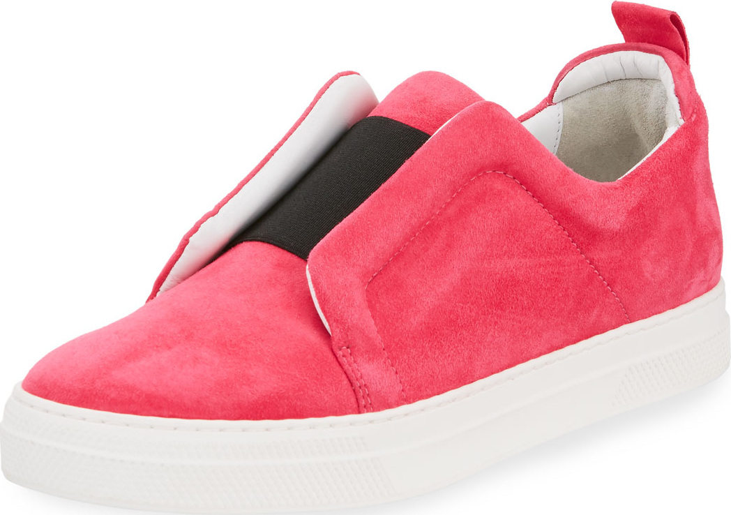 Pierre Hardy Slider Suede Slip-On Low-Top Sneaker