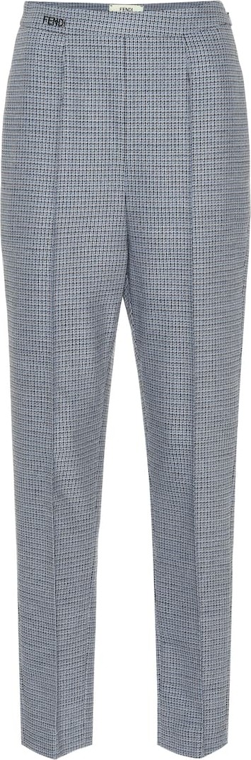 Fendi Wool-blend straight pants