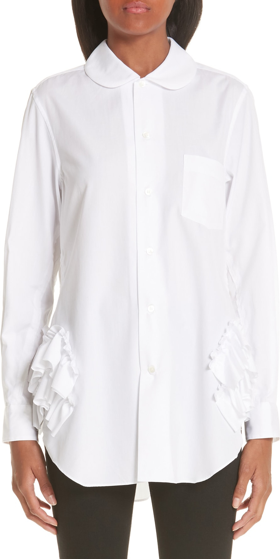 Comme Des Garcons Ruffle Side Shirt