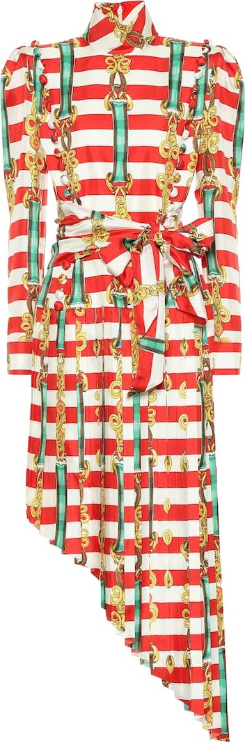 Gucci Printed silk dress