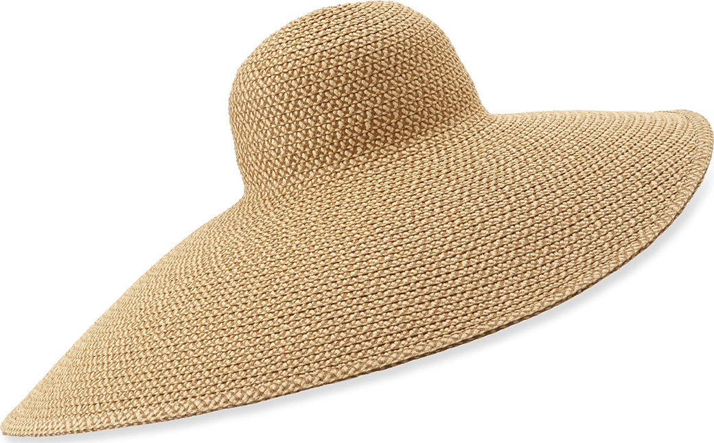 Eric Javits Giant Floppy Sun Hat, Peanut
