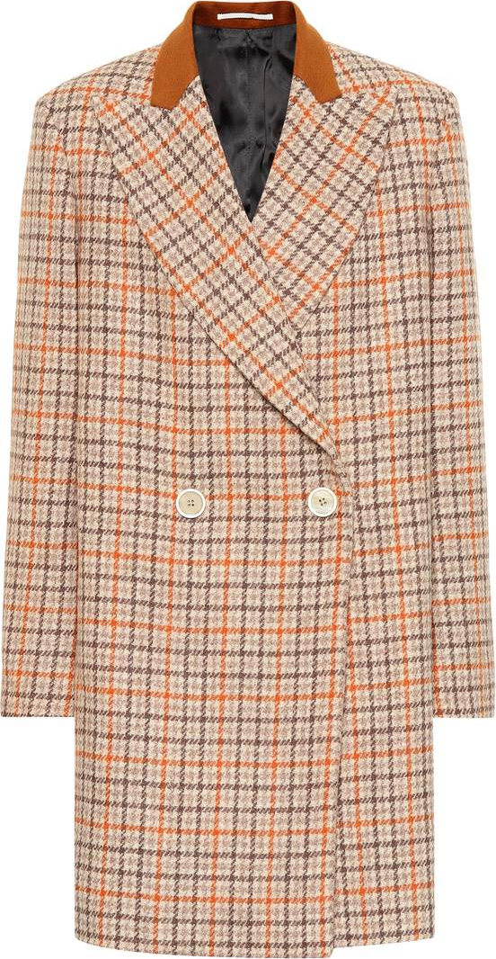 Golden Goose Deluxe Brand Checked wool coat