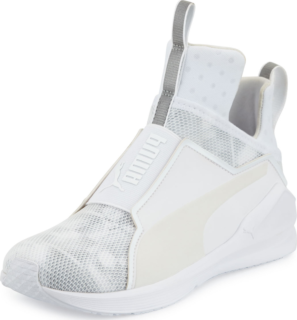PUMA Fierce Mesh High-Top Sneakers, White