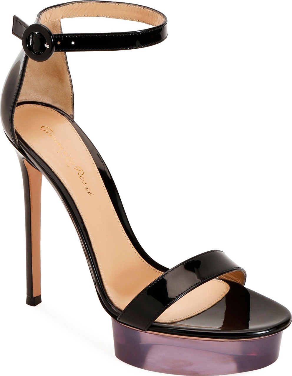Gianvito Rossi Patent Leather Platform Sandals