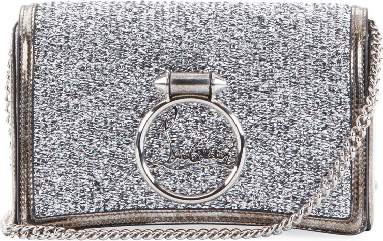 Christian Louboutin Ruby Lou Glitter Clutch Bag