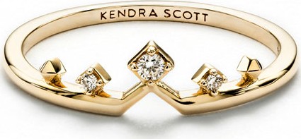 Kendra Scott Michelle 14k Gold & Diamond Ring