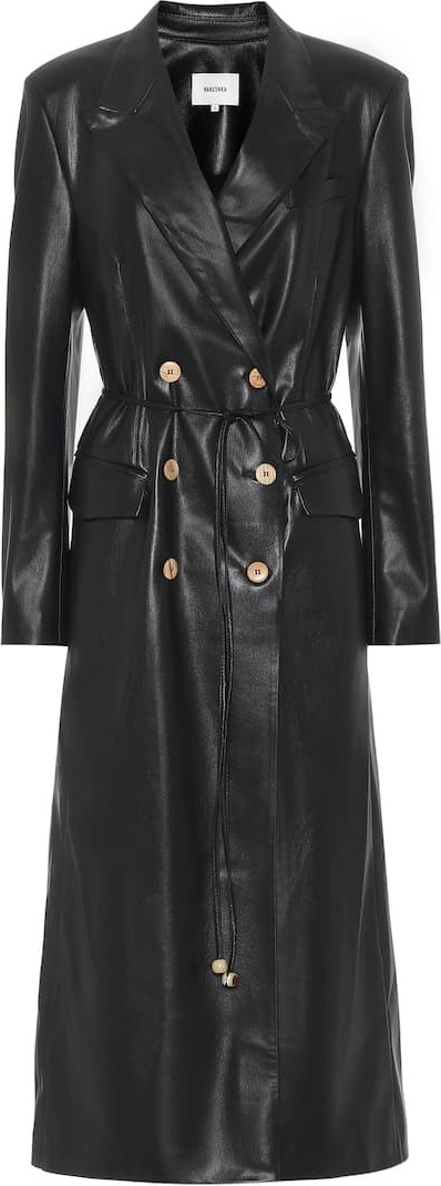 Nanushka Manila faux-leather coat