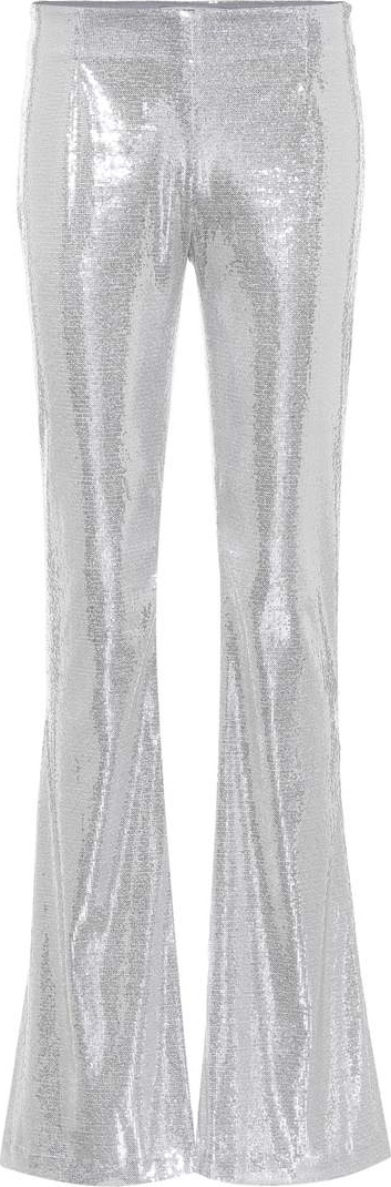 Galvan Galaxy flared sequinned pants