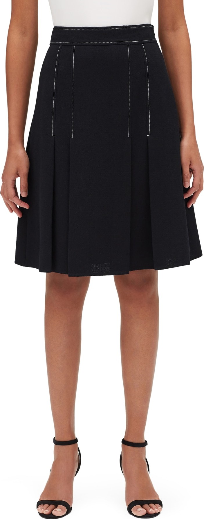 Lafayette 148 New York Abra Nouveau Crepe Skirt