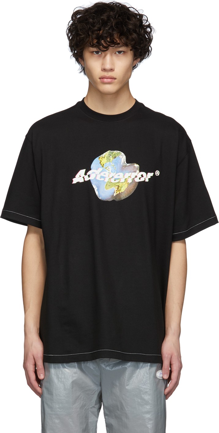 ADER error Black Sightnet T-Shirt