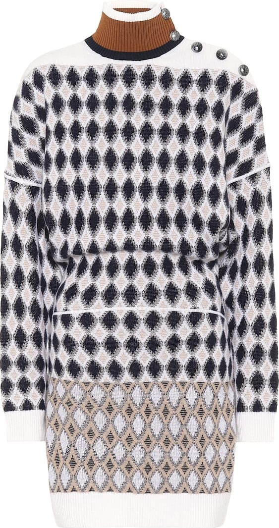 Chloe Merino wool-blend mini sweater dress
