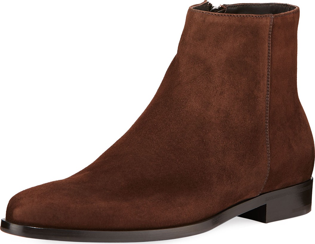 Prada Men's Suede Ankle Boots