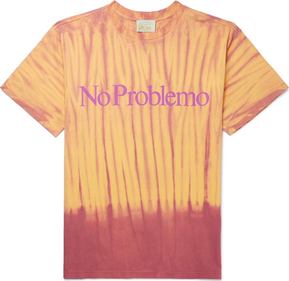 Aries Printed Tie-Dyed Cotton-Jersey T-Shirt