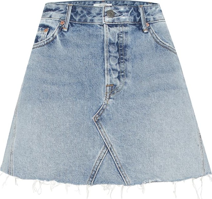 Grlfrnd The Eva denim miniskirt