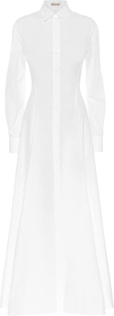 Alaïa White cotton shirt dress
