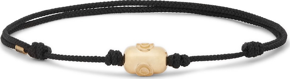 Luis Morais Cord and Gold Bracelet