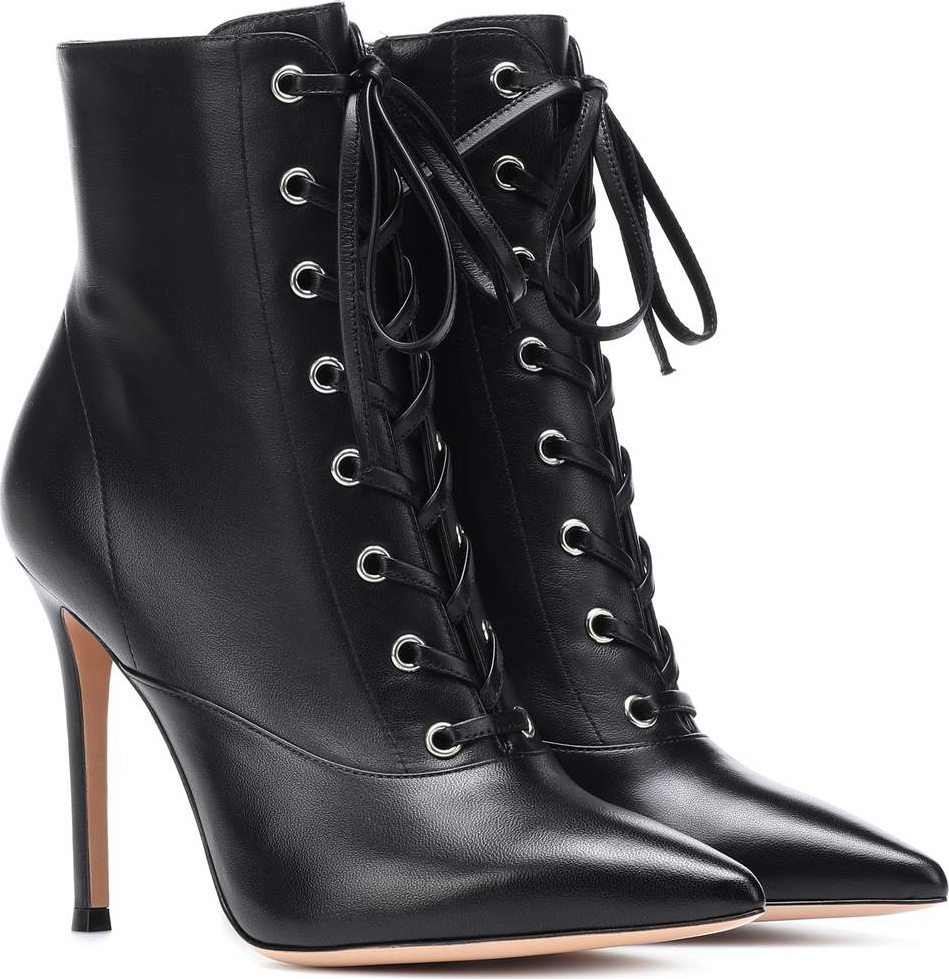 Gianvito Rossi Neville leather ankle boots