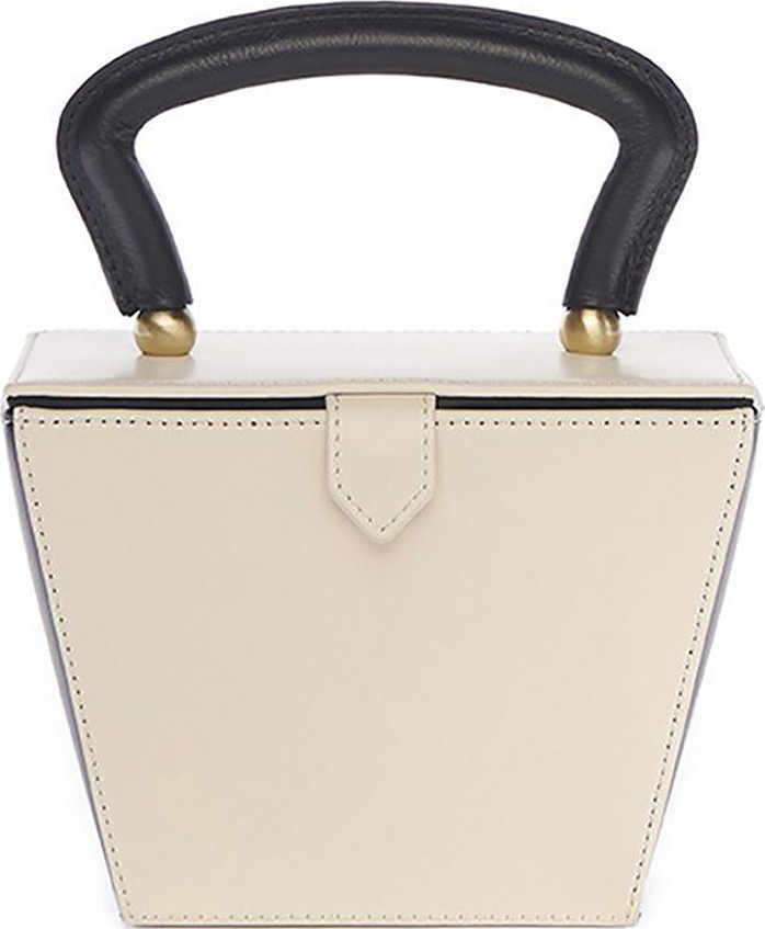 Staud Cream and Black Mini Sadie Bag Staud Cream and Black Mini Sadie Bag