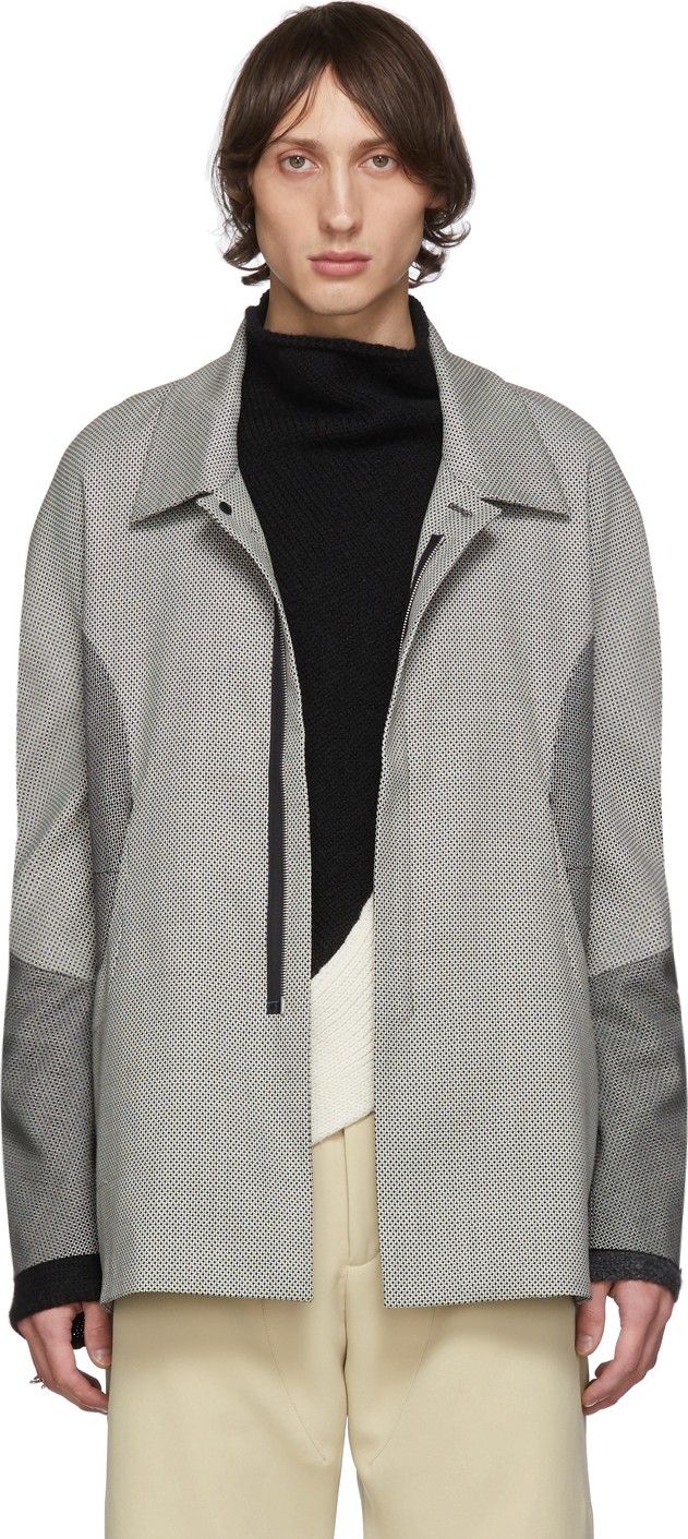 Kiko Kostadinov Black & White Check Irene Coat