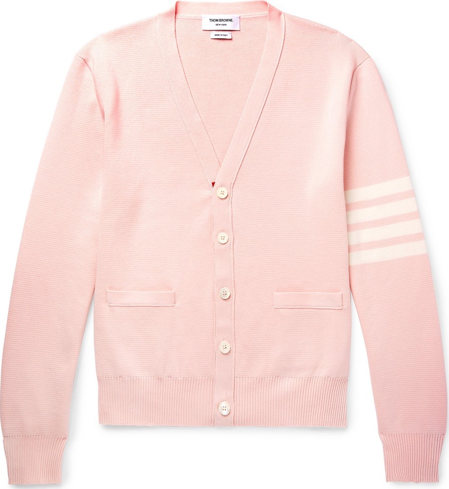 Thom Browne Striped Cotton Cardigan
