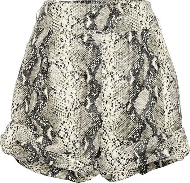 Philosophy Di Lorenzo Serafini Snake printed high-rise shorts