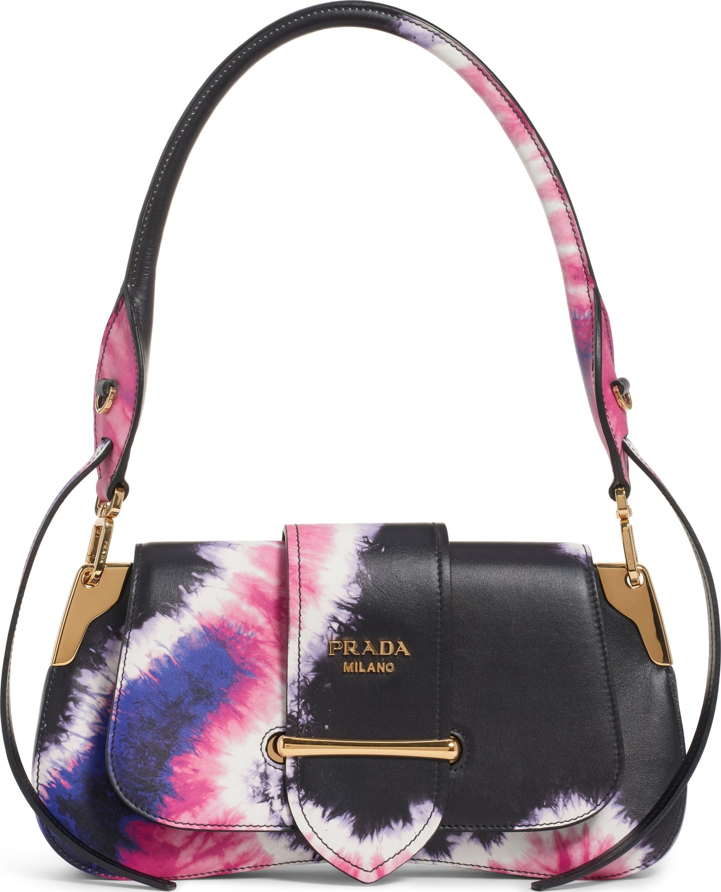Prada Tie Dye Leather Top Handle Bag