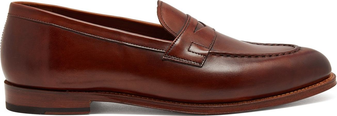 Grenson Lloyd leather penny loafers