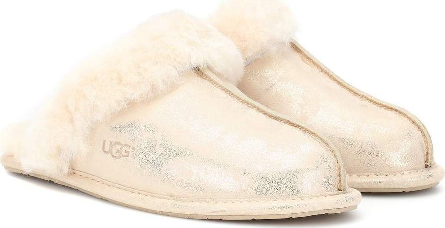 UGG Scuffette II metallic suede slipper