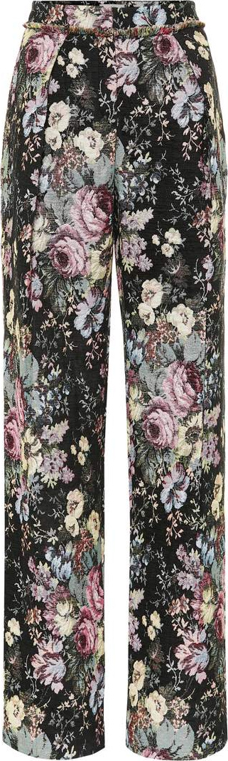 Preen Maggie floral jacquard pants